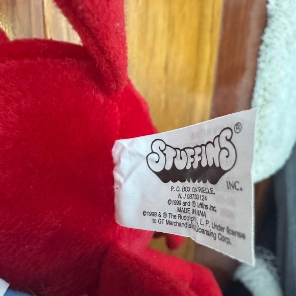 Vintage 1999 Stuffins Rudolph Island of Misfit Toys Cowboy On Ostrich Plush Toy - Picture 2 of 2